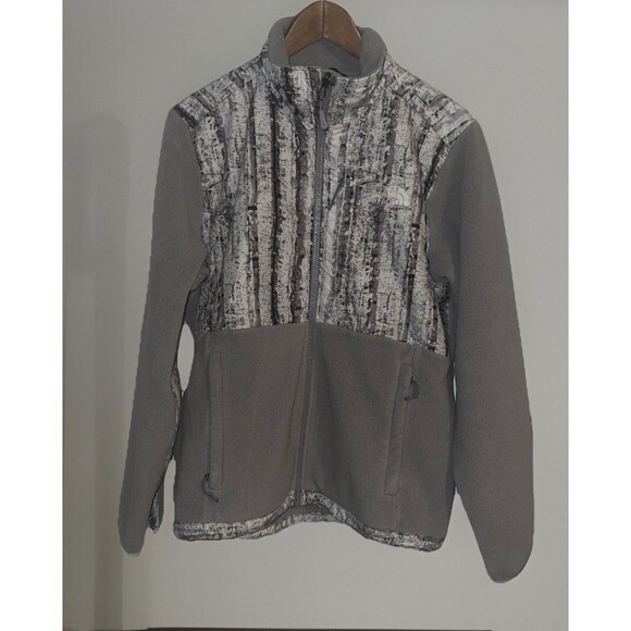 The North Face Women's Denali Polartec Gray Camo Fleece Jacket Size Large - Picture 1 of 11